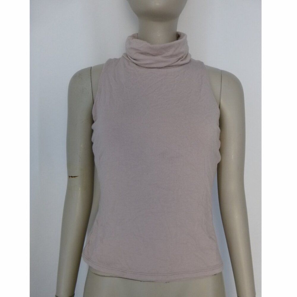 Lulus Sleeveless Turtleneck Racerback Top - Picture 2 of 10